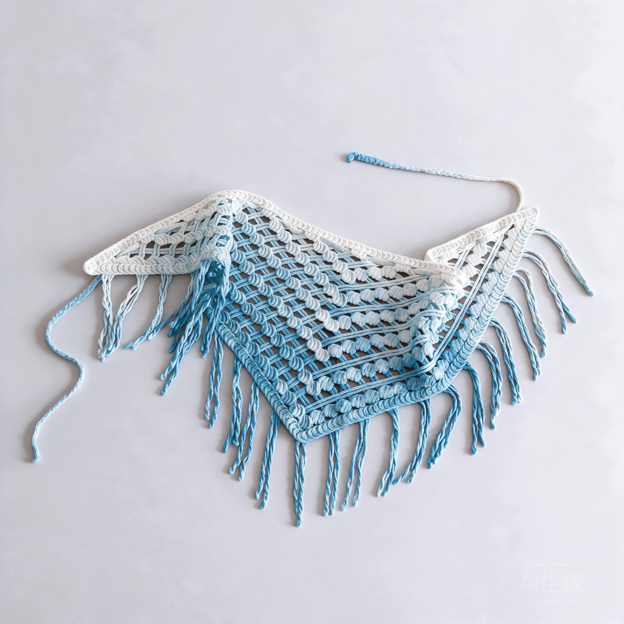 Ethnic Boho Fashion - Handmade Tie Dye Crochet Hollow Fringed