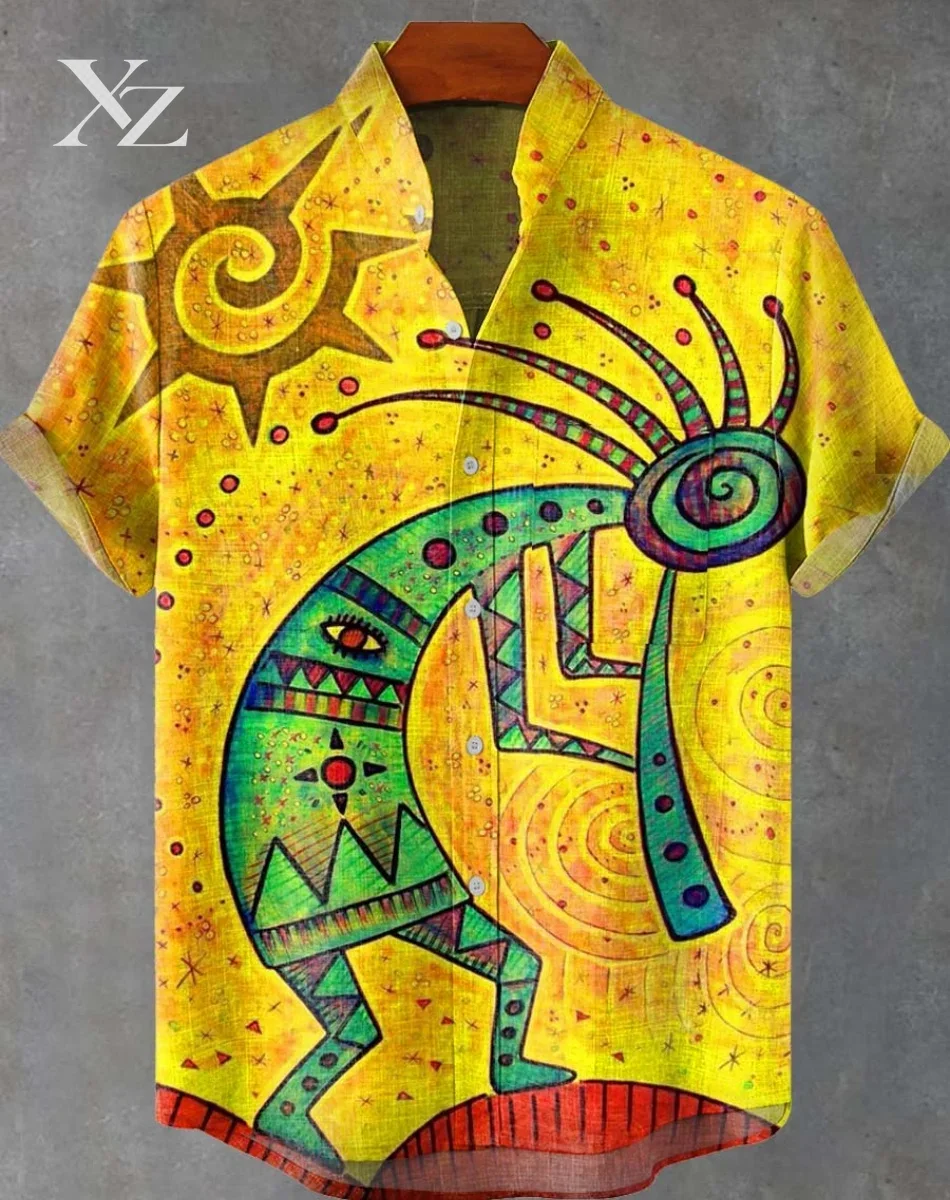 Ethnic Fast Fashion - New Men's Linen Trendy Casual Harajuku