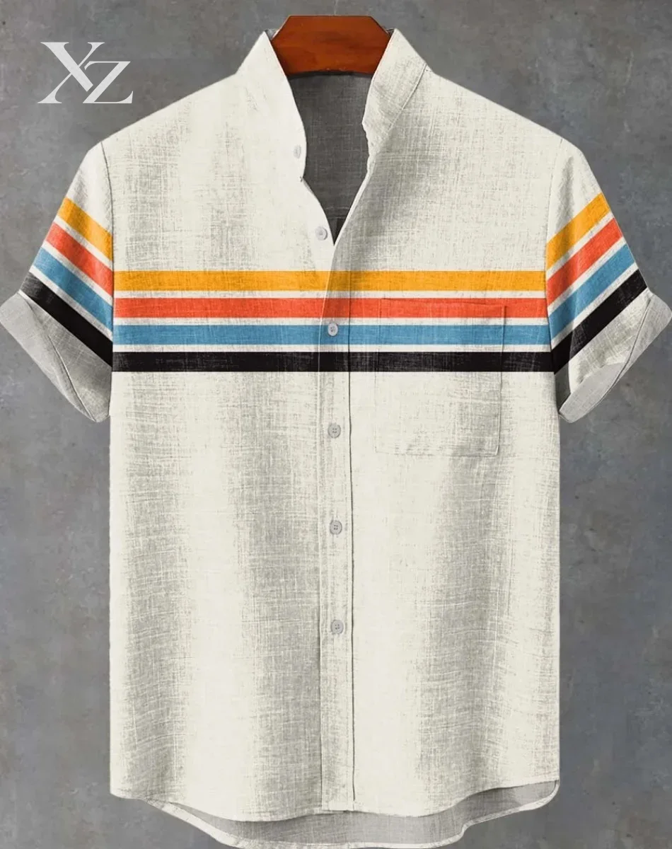 Ethnic Fast Fashion - Retro Ethnic Pattern Shirt Summer Fashion