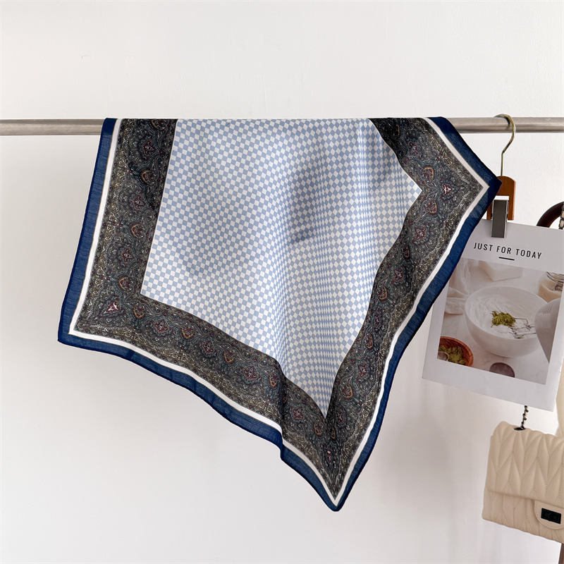 Ethnic Boho Fashion - Scarf Women Checkerboard Houndstooth Bandana Paisley