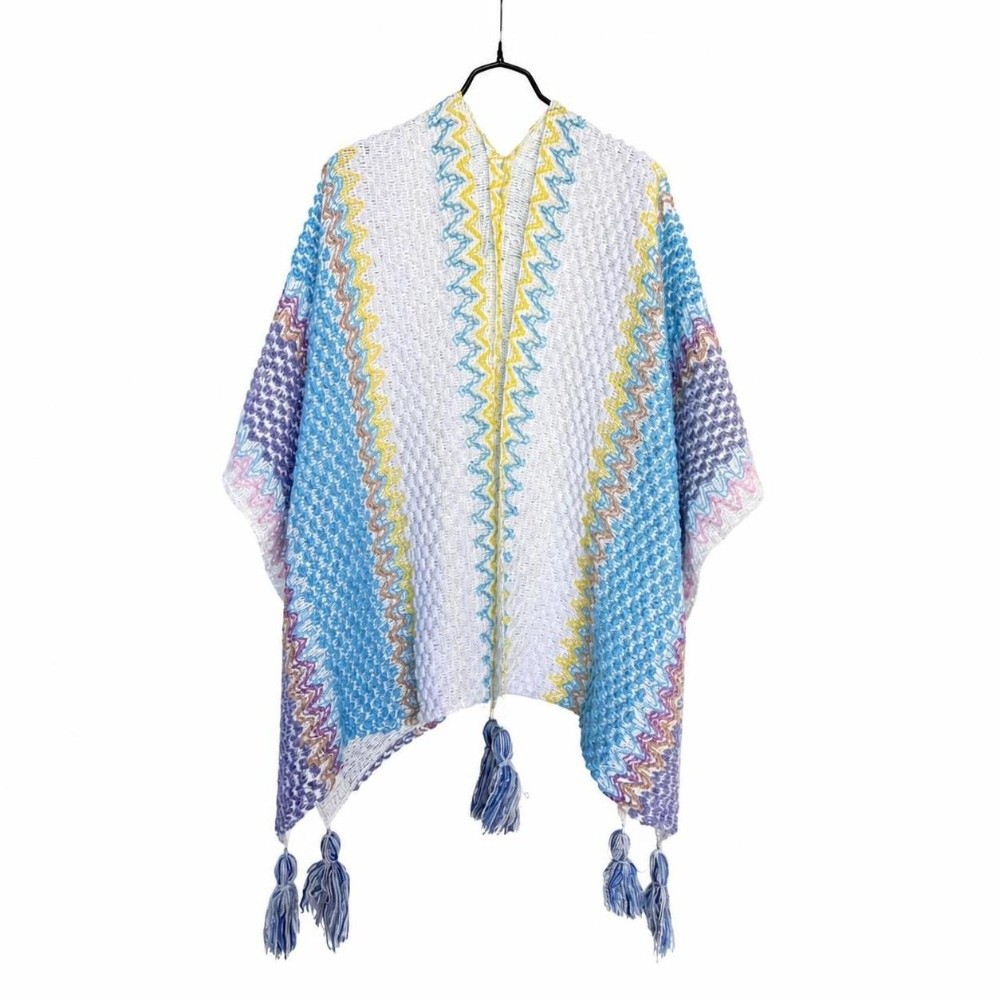 Retro Striped Pattern Knit Pon - Ethnic Wear In Fashion 评论和价格