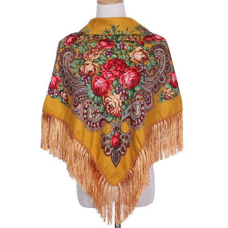 Retro Printed Scarf Winter Boh - Ethnic Boho Fashion 评论和价格