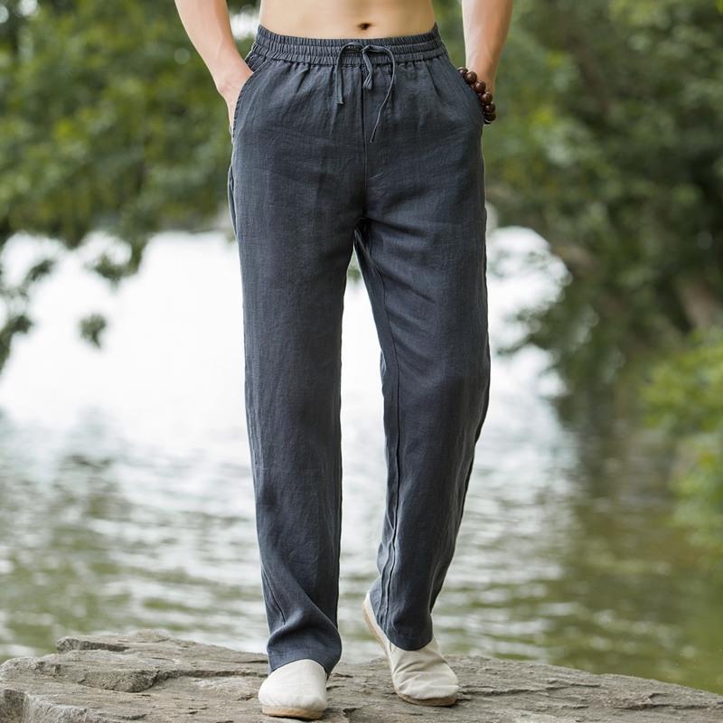 High-End Pure Linen Men's Casu - Ethnic Wear In Fashion 评论和价格