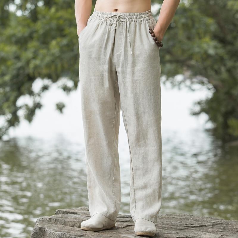 High-End Pure Linen Men's Casu - Ethnic Wear In Fashion 评论和价格