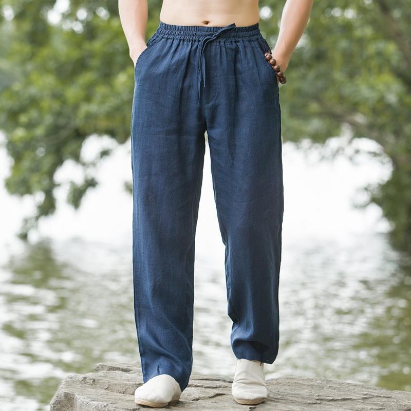 High-End Pure Linen Men's Casu - Ethnic Wear In Fashion 评论和价格