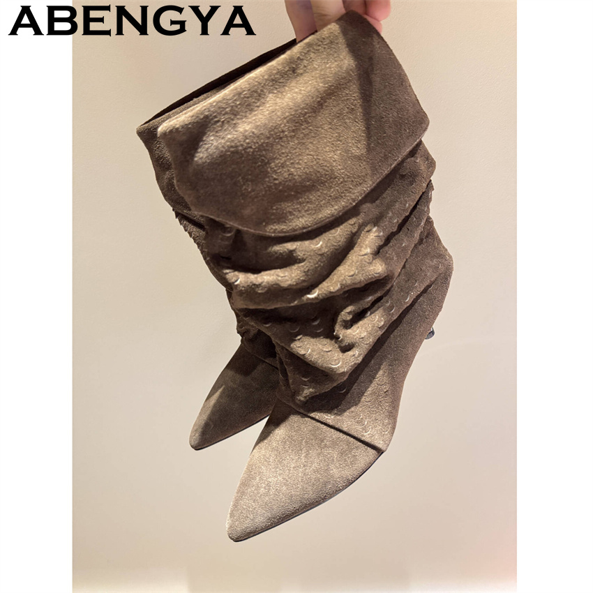 Women's Mid Calf Short Boots 2 - Ethnic Fashion 评论和价格