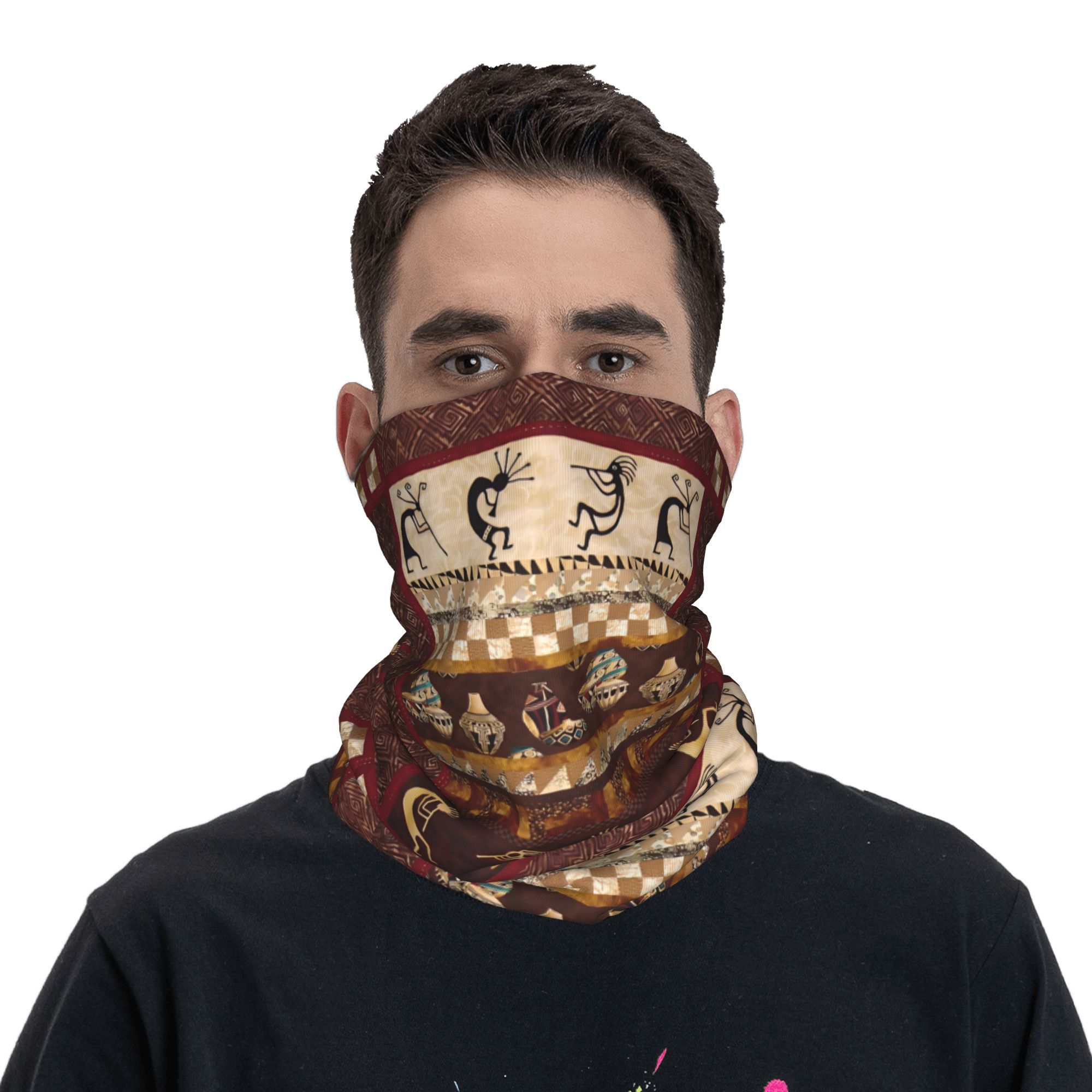 Custom Kokopelli Winter Headba - Ethnic Fashion For Men 评论和价格