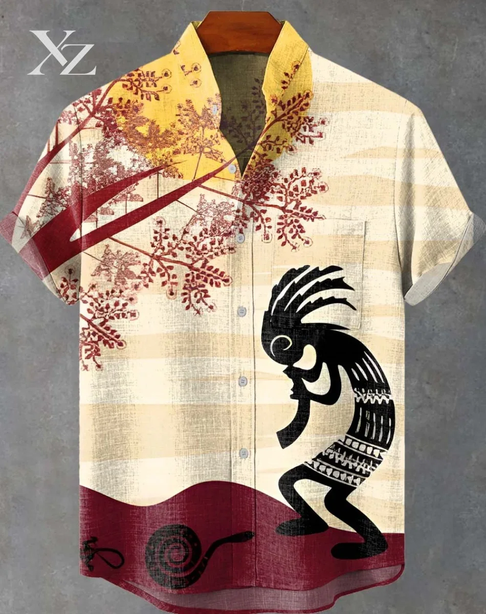 New Men's Linen Trendy Casual  - Ethnic Fast Fashion 评论和价格