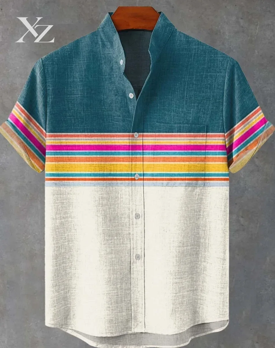 Retro Ethnic Pattern Shirt Sum - Ethnic Fast Fashion 评论和价格