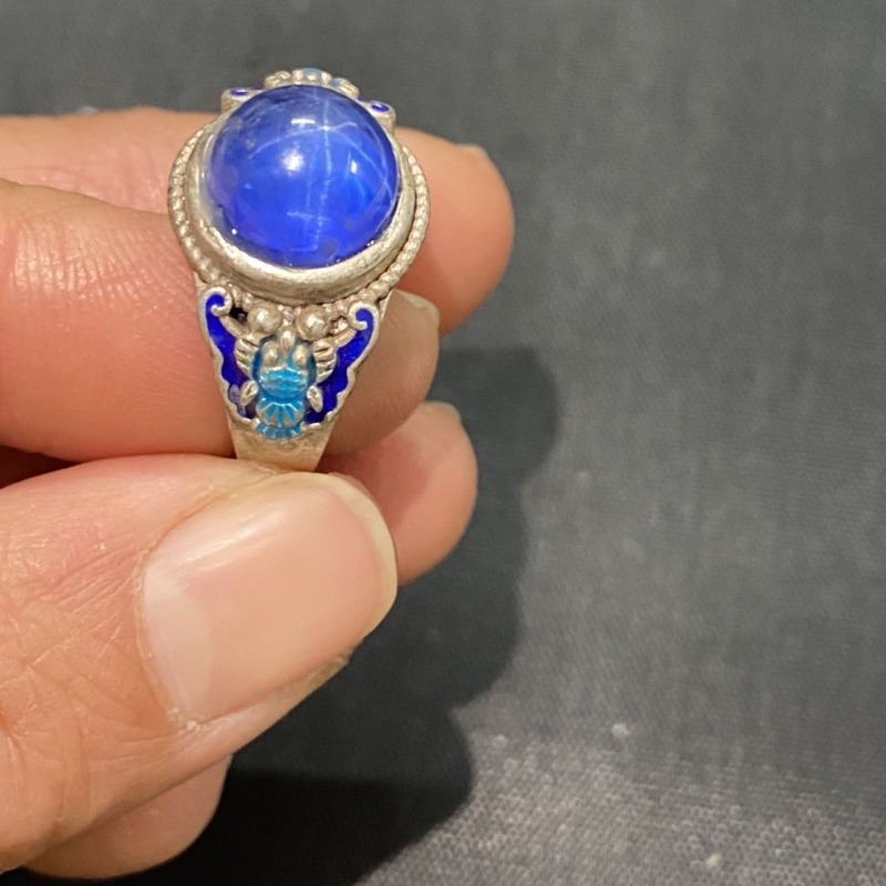 Ethnic Cloisonne Open Ring, Ex - Fashion Ethnic Wear For Men 评论和价格