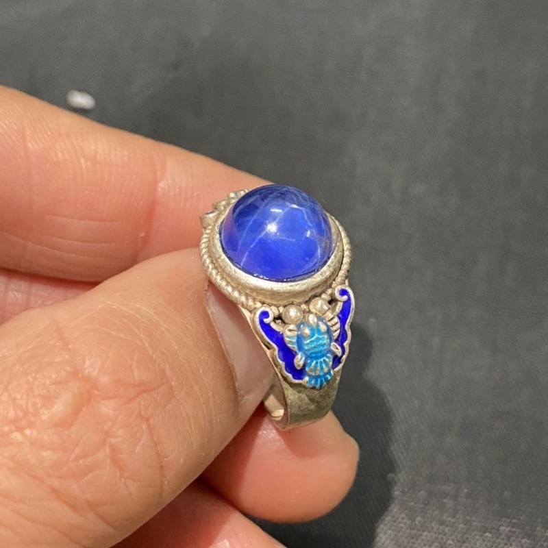 Ethnic Cloisonne Open Ring, Ex - Fashion Ethnic Wear For Men 评论和价格