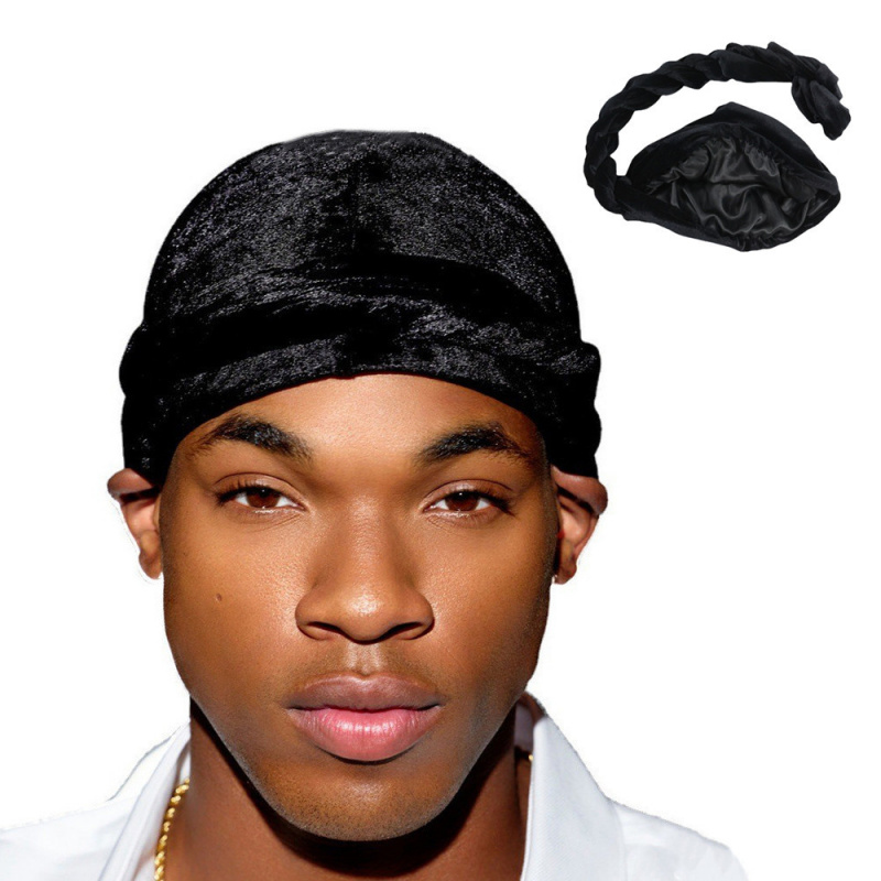 Solid Color Men's Velvet Head  - Ethnic Fashion For Men 评论和价格