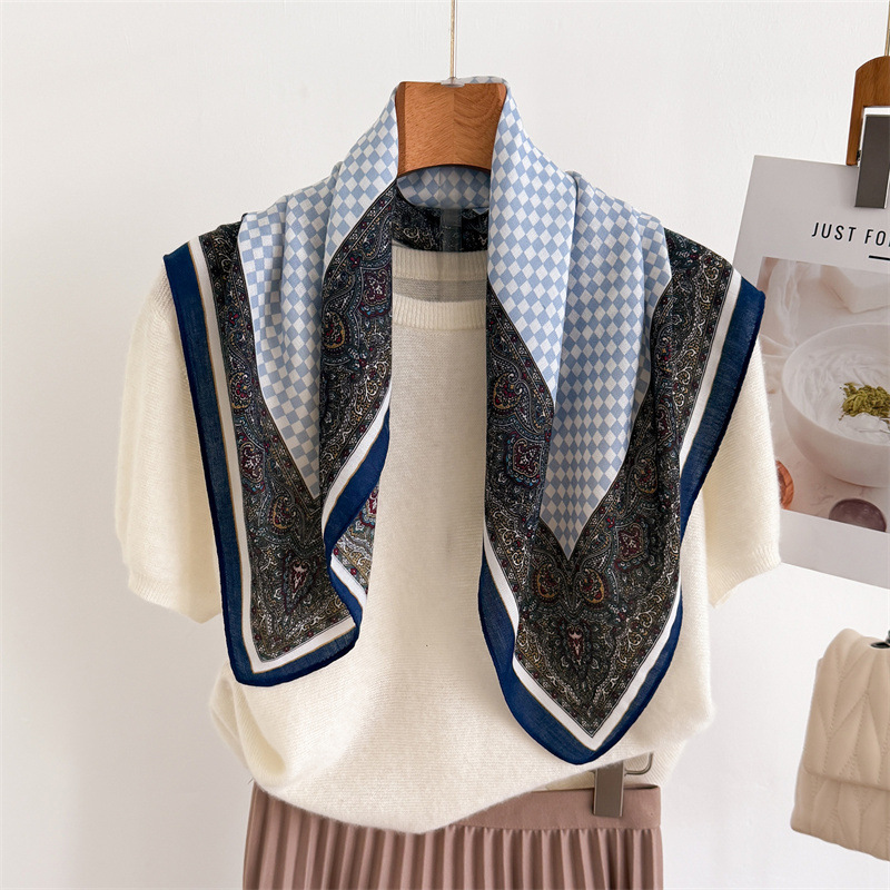 Scarf Women Checkerboard Hound - Ethnic Boho Fashion 评论和价格
