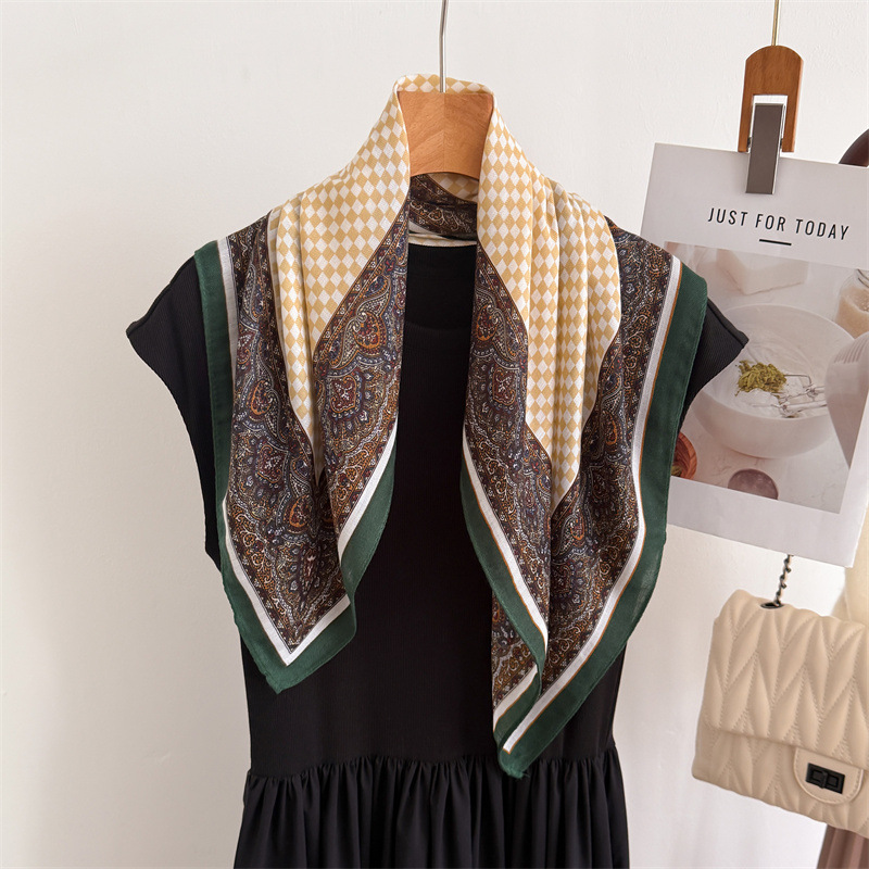 Scarf Women Checkerboard Hound - Ethnic Boho Fashion 评论和价格