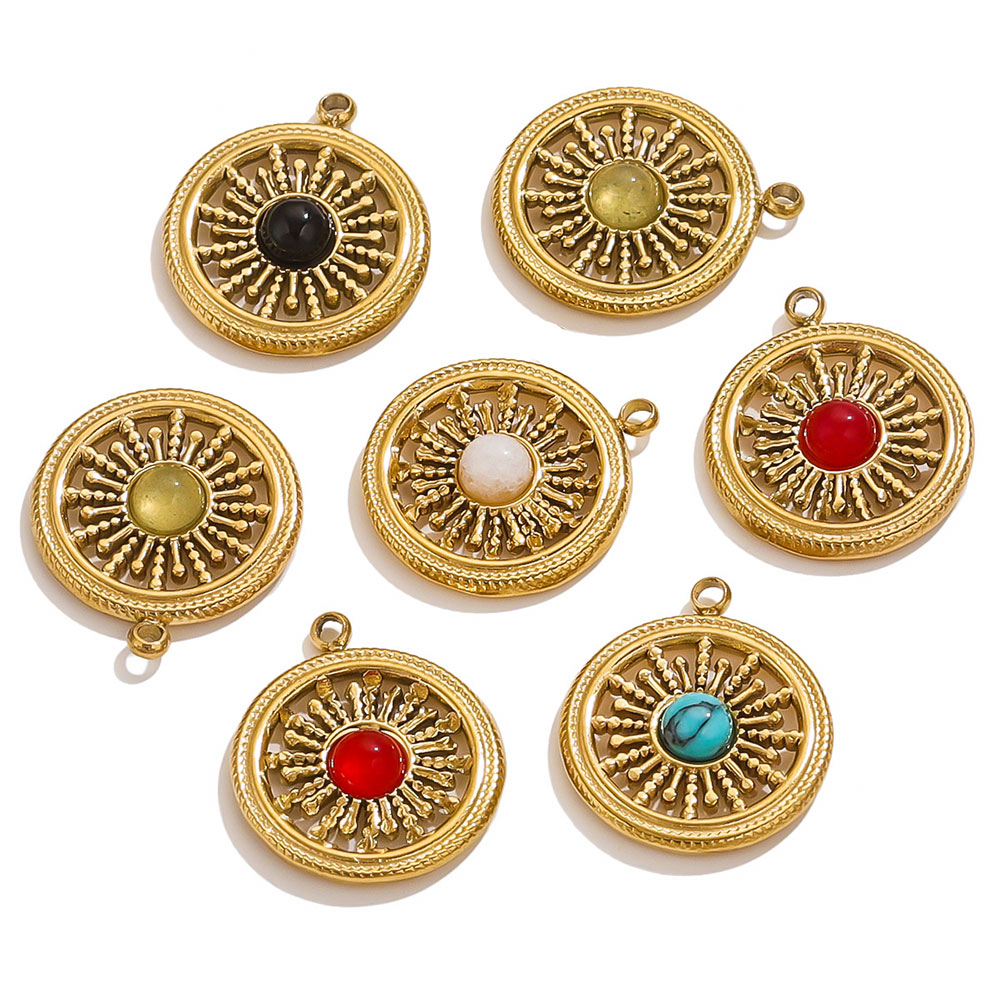 4pcs Stainless Steel Flower Fa - Ethnic Boho Fashion 评论和价格